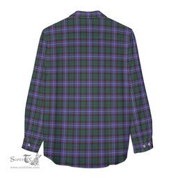 ScotsTee Shop Scottish Hunter Modern Clan Tartan Womens Long Sleeve Shirt