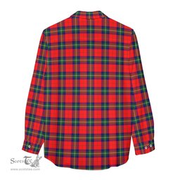 ScotsTee Shop Scottish Ruthven Modern Clan Tartan Womens Long Sleeve Shirt