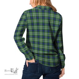 ScotsTee Shop Scottish Mow Clan Crest Tartan Womens Long Sleeve Shirt