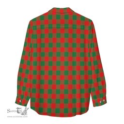 ScotsTee Shop Scottish Moncrieff Modern Clan Tartan Womens Long Sleeve Shirt
