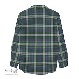 ScotsTee Shop Scottish MacInnes Dress Clan Crest Tartan Womens Long Sleeve Shirt
