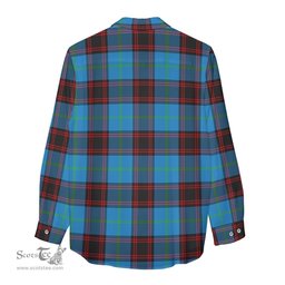 ScotsTee Shop Scottish Wedderburn Clan Tartan Womens Long Sleeve Shirt