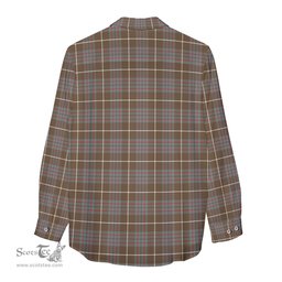 ScotsTee Shop Scottish MacIntyre Hunting Weathered Clan Crest Tartan Womens Long Sleeve Shirt