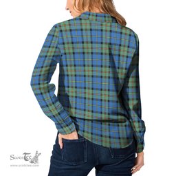 ScotsTee Shop Scottish MacLeod of Harris Ancient Clan Tartan Womens Long Sleeve Shirt