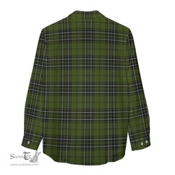 ScotsTee Shop Scottish MacLean Hunting Clan Crest Tartan Womens Long Sleeve Shirt