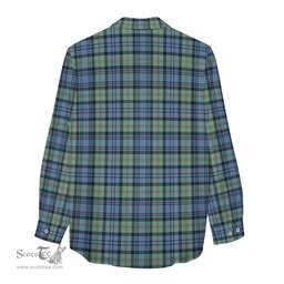 ScotsTee Shop Scottish MacKinlay Ancient Clan Crest Tartan Womens Long Sleeve Shirt