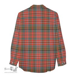 ScotsTee Shop Scottish MacPherson Weathered Clan Crest Tartan Womens Long Sleeve Shirt