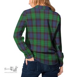 ScotsTee Shop Scottish Stewart Old Modern Clan Tartan Womens Long Sleeve Shirt