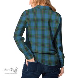 ScotsTee Shop Scottish Murray of Elibank Clan Tartan Womens Long Sleeve Shirt