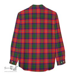 ScotsTee Shop Scottish Riddell Clan Tartan Womens Long Sleeve Shirt