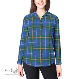 ScotsTee Shop Scottish Nova Scotia Province Canada Clan Tartan Womens Long Sleeve Shirt