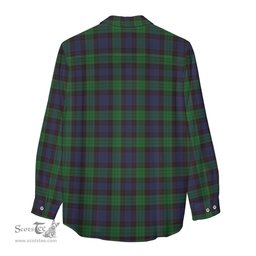 ScotsTee Shop Scottish Stewart Old Clan Crest Tartan Womens Long Sleeve Shirt