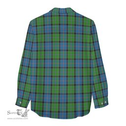 ScotsTee Shop Scottish Stirling Clan Crest Tartan Womens Long Sleeve Shirt