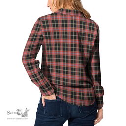ScotsTee Shop Scottish Norwegian Night Clan Tartan Womens Long Sleeve Shirt