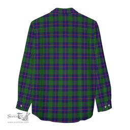 ScotsTee Shop Scottish Shaw Modern Clan Crest Tartan Womens Long Sleeve Shirt