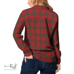 ScotsTee Shop Scottish MacNab Clan Crest Tartan Womens Long Sleeve Shirt