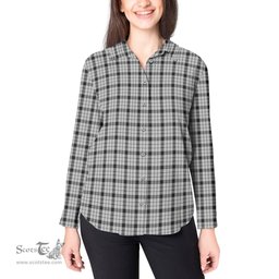 ScotsTee Shop Scottish Wallace Dress Clan Tartan Womens Long Sleeve Shirt