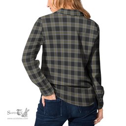 ScotsTee Shop Scottish Perry Ancient Clan Tartan Womens Long Sleeve Shirt