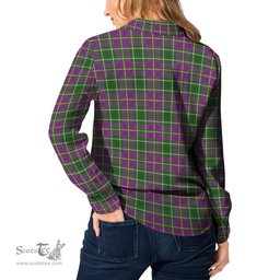 ScotsTee Shop Scottish Taylor Clan Crest Tartan Womens Long Sleeve Shirt