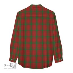 ScotsTee Shop Scottish MacQuarrie Clan Crest Tartan Womens Long Sleeve Shirt