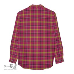 ScotsTee Shop Scottish O'Meehan Clan Tartan Womens Long Sleeve Shirt