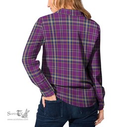 ScotsTee Shop Scottish O'Riagain Clan Tartan Womens Long Sleeve Shirt