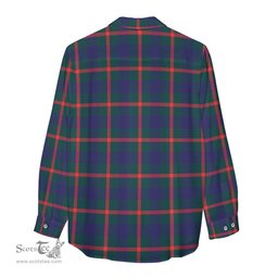 ScotsTee Shop Scottish Agnew Modern Clan Tartan Womens Long Sleeve Shirt