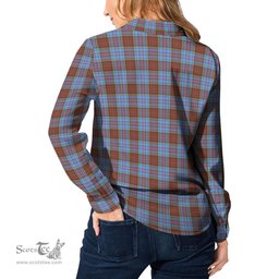 ScotsTee Shop Scottish Anderson Modern Clan Tartan Womens Long Sleeve Shirt