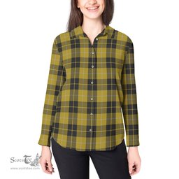 ScotsTee Shop Scottish Barclay Dress Clan Tartan Womens Long Sleeve Shirt