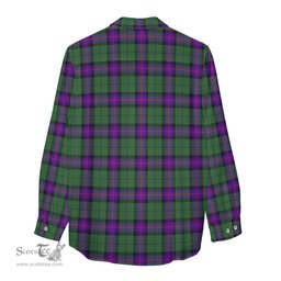 ScotsTee Shop Scottish Armstrong Modern Clan Tartan Womens Long Sleeve Shirt