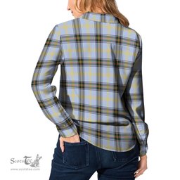 ScotsTee Shop Scottish Bell Clan Tartan Womens Long Sleeve Shirt