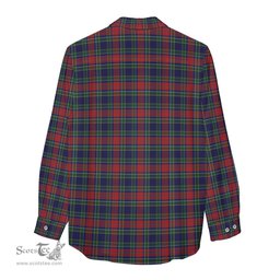 ScotsTee Shop Scottish Allison Red Clan Crest Tartan Womens Long Sleeve Shirt