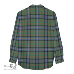 ScotsTee Shop Scottish Cochrane Ancient Clan Crest Tartan Womens Long Sleeve Shirt