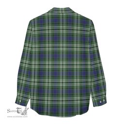 ScotsTee Shop Scottish Blyth Clan Crest Tartan Womens Long Sleeve Shirt