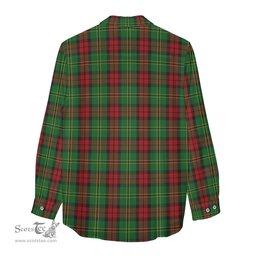 ScotsTee Shop Scottish Blackstock Hunting Clan Crest Tartan Womens Long Sleeve Shirt