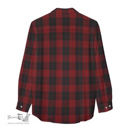 ScotsTee Shop Scottish Cameron Black and Red Clan Crest Tartan Womens Long Sleeve Shirt