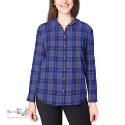 ScotsTee Shop Scottish Bryson Clan Tartan Womens Long Sleeve Shirt