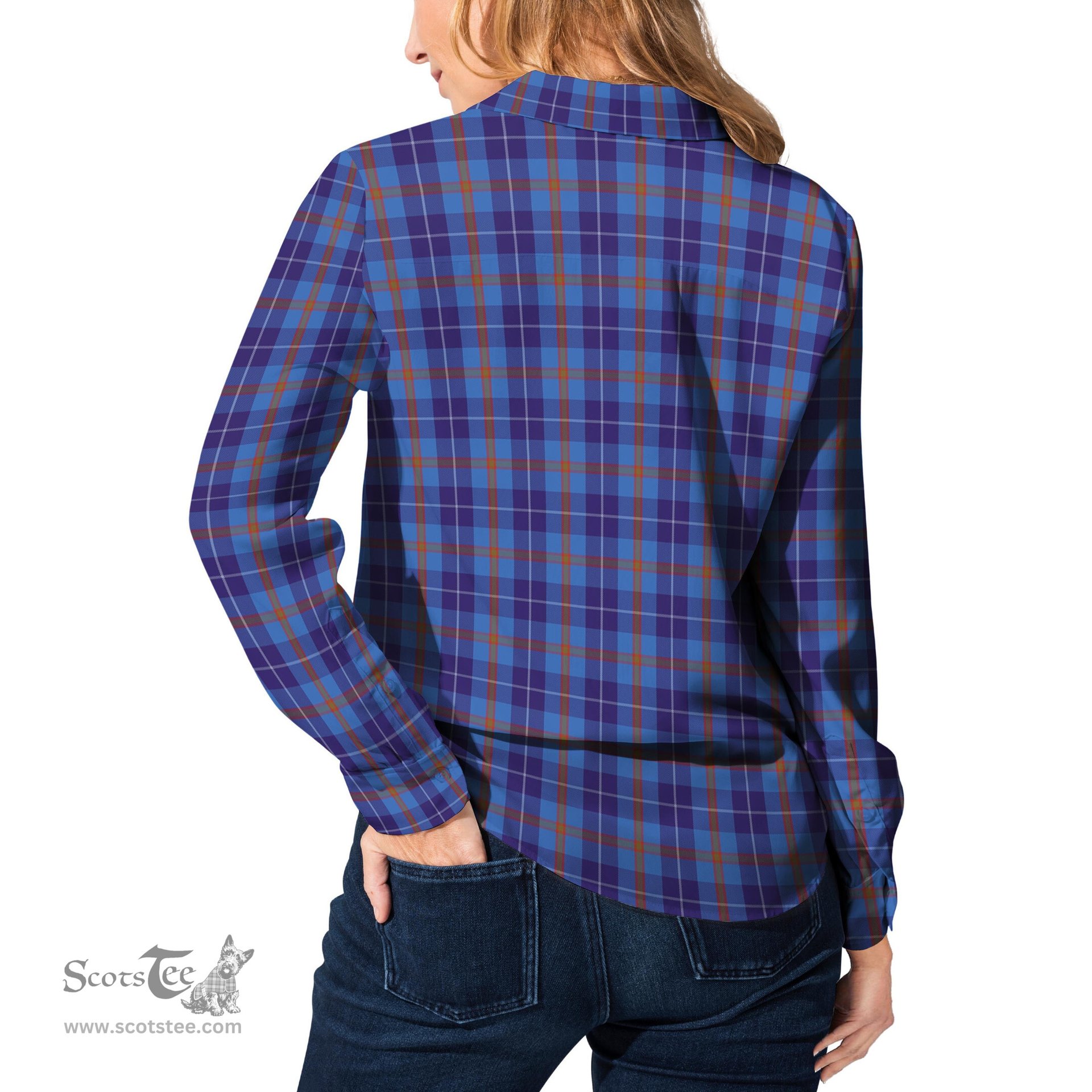 ScotsTee Shop Scottish Bryson Clan Tartan Womens Long Sleeve Shirt
