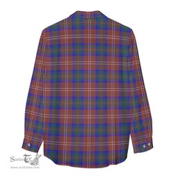 ScotsTee Shop Scottish Chisholm Hunting Modern Clan Tartan Womens Long Sleeve Shirt
