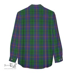 ScotsTee Shop Scottish Carmichael Clan Crest Tartan Womens Long Sleeve Shirt