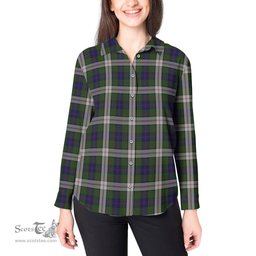 ScotsTee Shop Scottish Blair Dress Clan Tartan Womens Long Sleeve Shirt