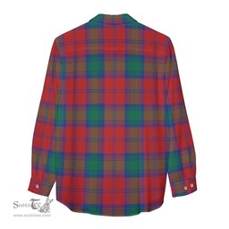 ScotsTee Shop Scottish Byres (Byses) Clan Tartan Womens Long Sleeve Shirt