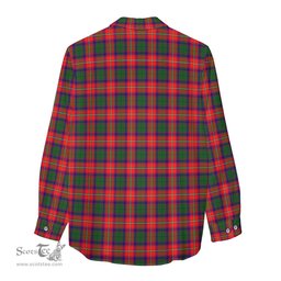 ScotsTee Shop Scottish Charteris Clan Tartan Womens Long Sleeve Shirt