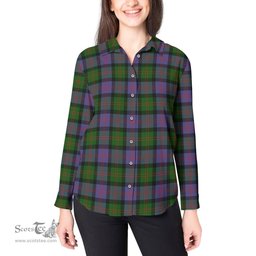 ScotsTee Shop Scottish Blair Modern Clan Tartan Womens Long Sleeve Shirt