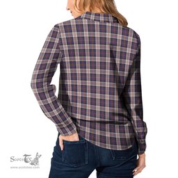 ScotsTee Shop Scottish Cameron of Erracht Dress Clan Crest Tartan Womens Long Sleeve Shirt