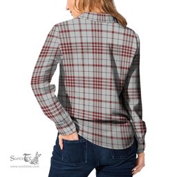 ScotsTee Shop Scottish Clayton Clan Tartan Womens Long Sleeve Shirt