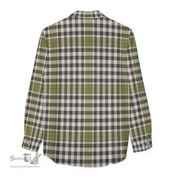 ScotsTee Shop Scottish Burns Check Clan Crest Tartan Womens Long Sleeve Shirt
