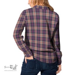 ScotsTee Shop Scottish Carnegie Clan Tartan Womens Long Sleeve Shirt