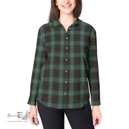 ScotsTee Shop Scottish Brodie Hunting Clan Tartan Womens Long Sleeve Shirt