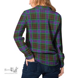 ScotsTee Shop Scottish Brodie Hunting Modern Clan Tartan Womens Long Sleeve Shirt